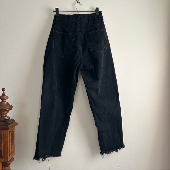 Oak + Fort • Crossover Front Two-Tone Jean - Picture 6 of 10
